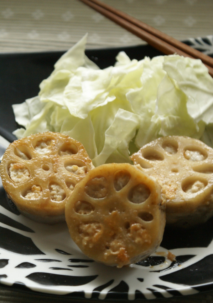 蓮根のはさみ焼き～柚子胡椒風味～-レシピのメイン写真