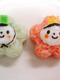 キャラ弁 簡単おひなさま-レシピのメイン写真