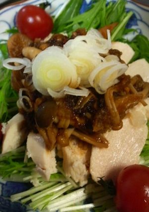 鶏むね肉のソテー和風きのことおろしソース-レシピのメイン写真