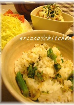 釜揚げシラスと菜の花の混ぜご飯✿-レシピのメイン写真