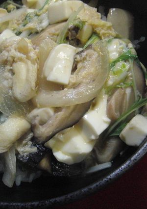 ♡簡単☆お腹満足♪お豆腐の卵とじ丼♡　-レシピのメイン写真