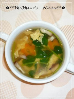 ひなまつりに☆簡単三つ葉と卵のお吸い物-レシピのメイン写真