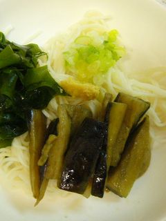 超簡単な♥揚げ茄子ぶっかけそうめん-レシピのメイン写真