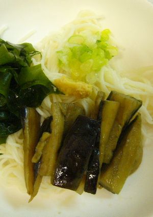 超簡単な♥揚げ茄子ぶっかけそうめん-レシピのメイン写真