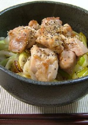 鶏もも肉と長葱のさっぱり丼-レシピのメイン写真
