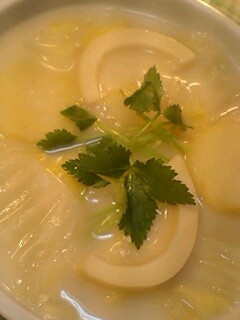 筍と白菜と新じゃがの豆乳スープ-レシピのメイン写真