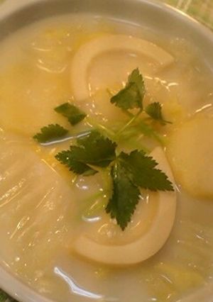 筍と白菜と新じゃがの豆乳スープ-レシピのメイン写真