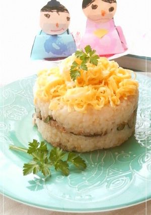 お手軽◎ミニちらし寿司ケーキ♪-レシピのメイン写真