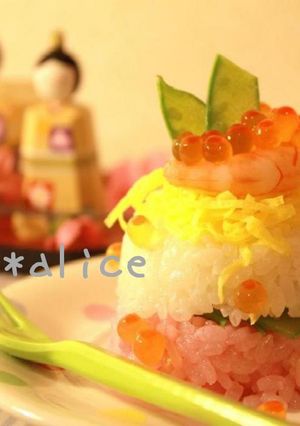 ひなまつり！ケーキdeちらし寿司-レシピのメイン写真