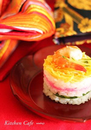 ひな祭りに♪ちらし寿司のミルフィーユ-レシピのメイン写真