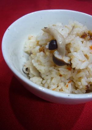 バターが香るきのこ炊き込みご飯-レシピのメイン写真