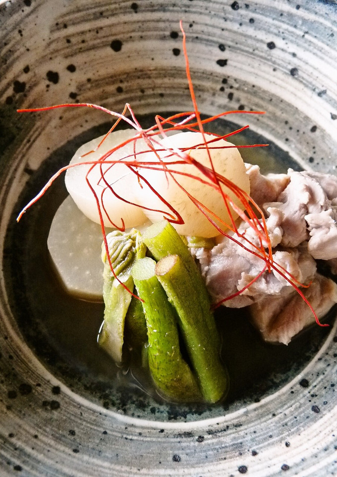 ウドの輪切りの煮物-レシピのメイン写真