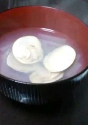 ひな祭り♪はまぐりの潮汁。(^^)-レシピのメイン写真