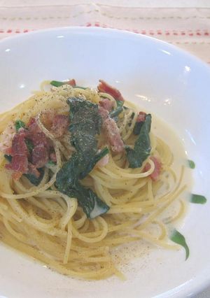 牛乳で作る♪ほうれん草ベーコンクリーム-レシピのメイン写真