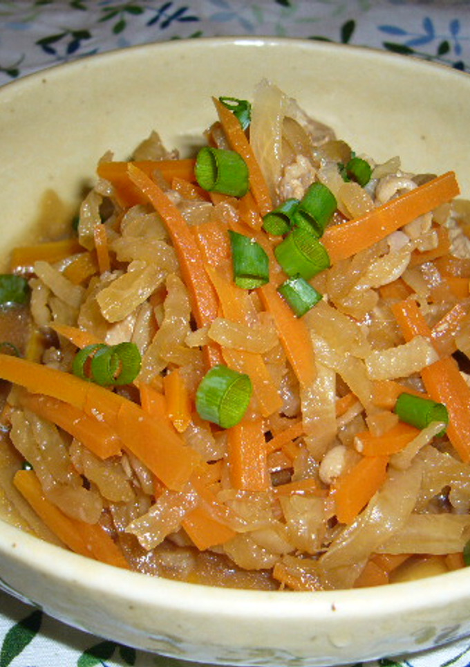 豚肉と切り干し大根の煮物-レシピのメイン写真