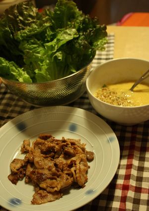 豚肉と納豆のサニーレタス包み-レシピのメイン写真
