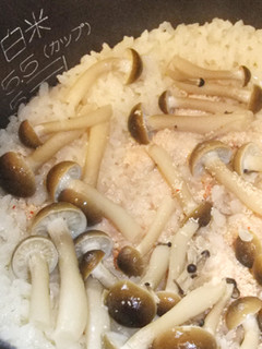 明太子としめじの炊き込みご飯-レシピのメイン写真