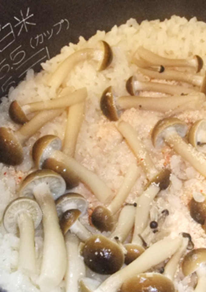 明太子としめじの炊き込みご飯-レシピのメイン写真