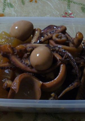 『イカ大根とうずらの旨煮』-レシピのメイン写真