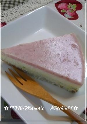 雛祭りに☆３色レアチーズ＆ムースのケーキ-レシピのメイン写真