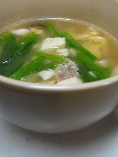 卵とベーコンのふわふわスープ♪-レシピのメイン写真