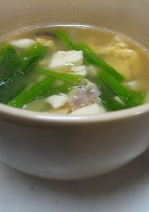 卵とベーコンのふわふわスープ♪-レシピのメイン写真