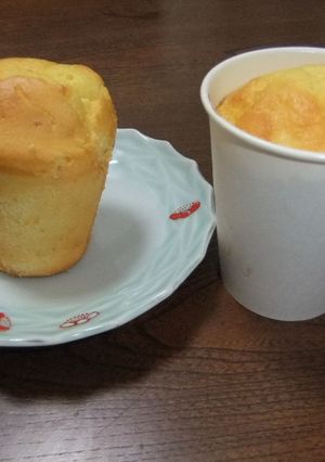 ヨーグルト風味しっとりシフォン風ケーキ-レシピのメイン写真