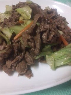 牛肉とキャベツのカレー炒め-レシピのメイン写真
