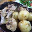 簡単 包丁いらずな鶏肉と新じゃがの煮込み