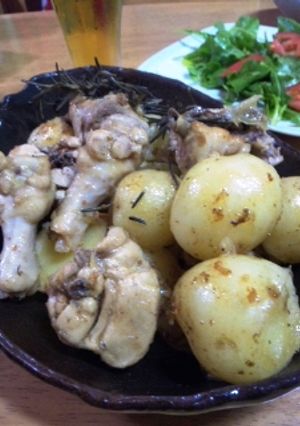 簡単 包丁いらずな鶏肉と新じゃがの煮込み-レシピのメイン写真