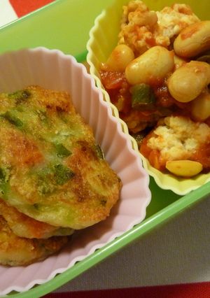 1歳児のお弁当　ポテトお焼き（写真左）-レシピのメイン写真