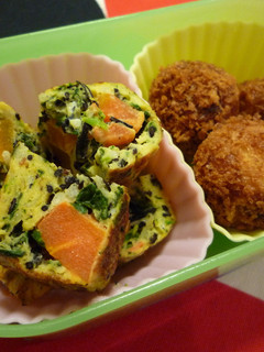 1歳児のお弁当 野菜だらけの卵焼き-レシピのメイン写真