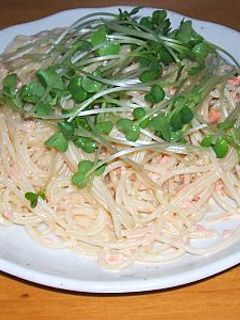 鮭マヨとかいわれ大根のパスタ-レシピのメイン写真