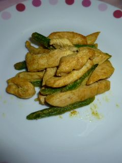 鶏胸肉とアスパラのカレーマヨ炒め-レシピのメイン写真