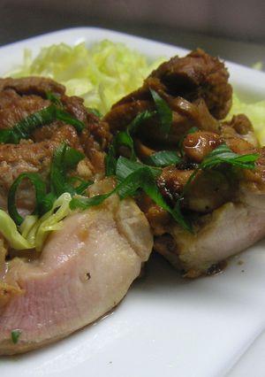 鶏もも肉のにんにく酢醤油炒め-レシピのメイン写真