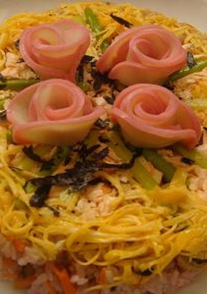 桃色ちらし寿司 酢飯の作り方-レシピのメイン写真