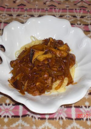 えりんぎとたまねぎのパスタ-レシピのメイン写真