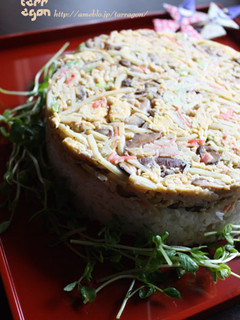 盛りだく野菜のかに玉ちらし寿司-レシピのメイン写真