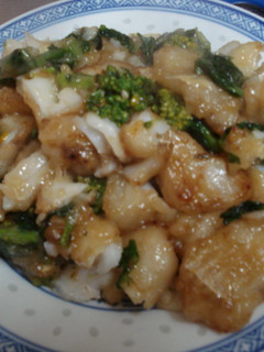 菜の花とたらの 炒め物-レシピのメイン写真