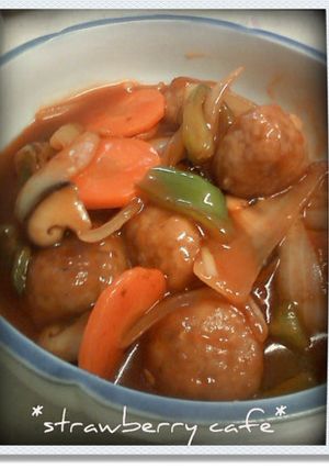簡単!肉団子で酢豚♪-レシピのメイン写真
