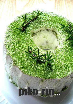 ■卵白 de 抹茶シフォン■-レシピのメイン写真