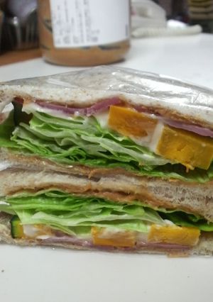 かぼちゃのピーナッツバターサンド♪-レシピのメイン写真