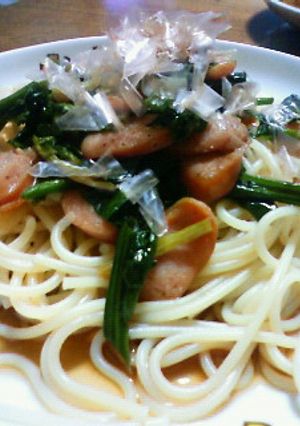 ほうれん草たっぷり和風ﾊﾟｽﾀ♪-レシピのメイン写真
