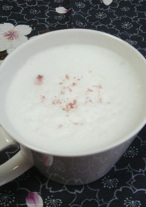 桜のふわふわミルク-レシピのメイン写真