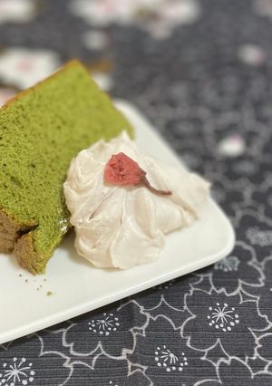 桜のホイップクリーム-レシピのメイン写真