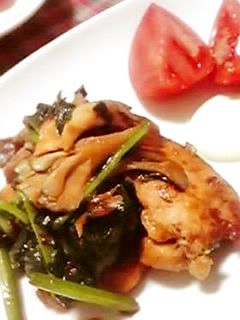 鶏むね肉とまいたけの味噌炒め-レシピのメイン写真