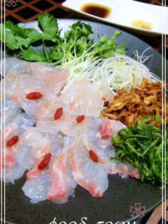 ☃サラダみたいな♬~白身魚のお刺身♡-レシピのメイン写真