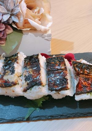 大人気♪即完食☆　焼きさば寿司-レシピのメイン写真