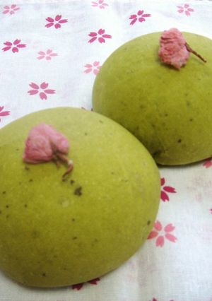 さくら緑茶パン-レシピのメイン写真