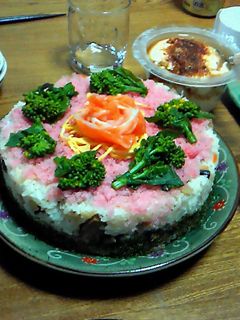 ひな祭り*ちらし寿司ケーキ?-レシピのメイン写真